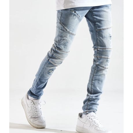 Crysp Denim/Blue Damege  denim