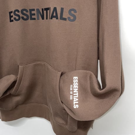 ESSENTIALS  fear of god /LOGO Hoodie "BROWN"