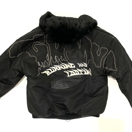 GRMY/FUR BOMBER JACKET (REVERSIBLE)