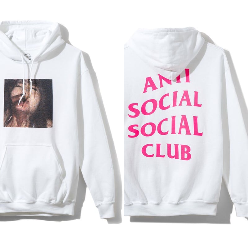 Anti Social Social Club/Jav White Hoodie 限定デザイン