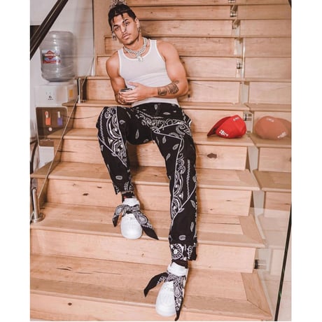 GUAPI/ Paisley cargo pants V2 ”BLACK”