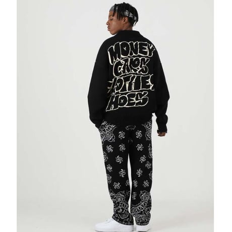 FNTY/Knitted Praying girl Sweater  "BLACK "
