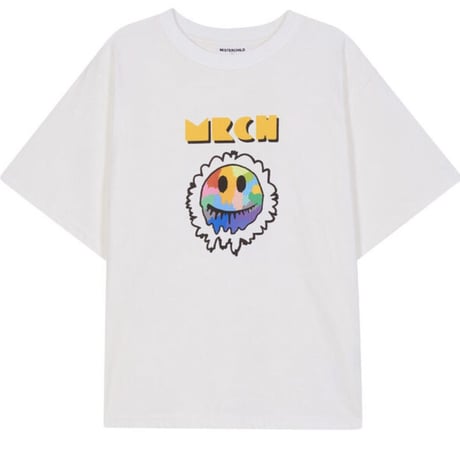 MISTER CHILD/ Rainbow SMILE Tshirts "WHITE"