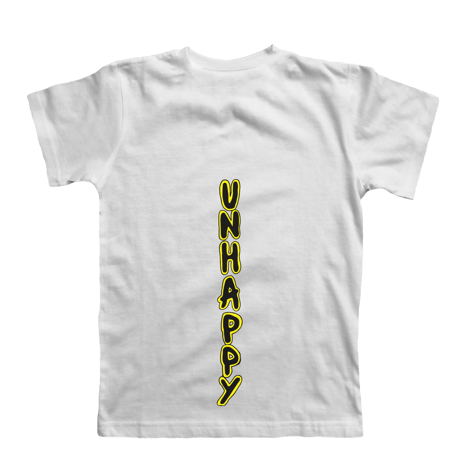 Lil Pump official merch/Unhappy Smile  TEE White