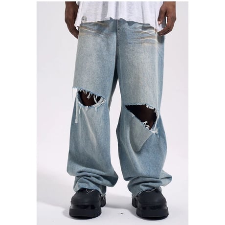 Mismatch NYC/SuperWide Denim Pants (SET UP)