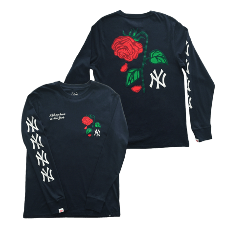 Petals and Peacocks × NY yankees/Long sleeve Tee