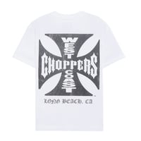 West Coast Choppers/ Logo Tee "Vintage WHite"