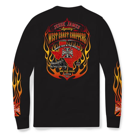 West Coast Choppers/ W.C.C Flame Longsleeve Tshirts