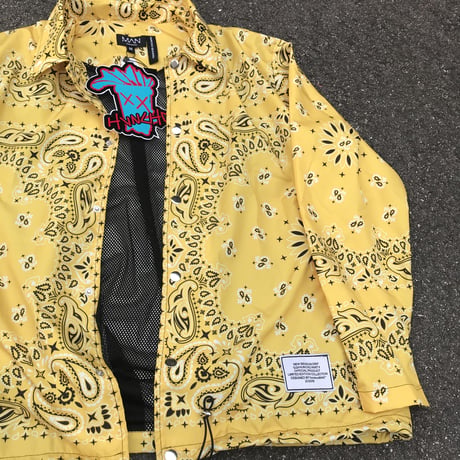 BOOHOO × Migos /BANDANA Coach Jacket YELLOW