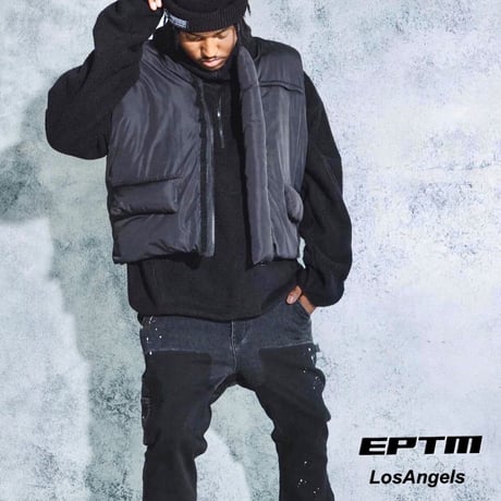 EPTM/PUFFER VEST（REVERSIBLE）”SILVER GRAY"