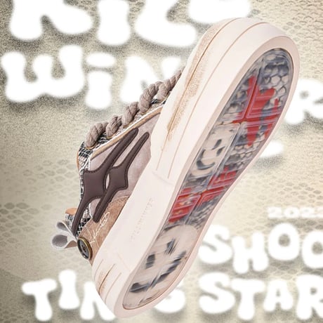 KillWinner/Smile Life Sneaker  "BROWN"