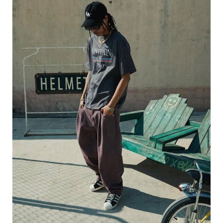 SAINT PAIN/Classic LOGO Tee charcoal