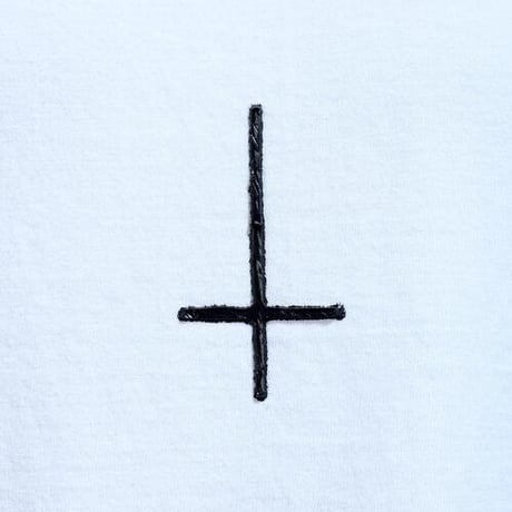 By The R/ Cross Paint Cotton Vest WHITE