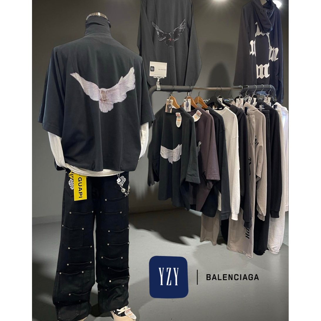YEEZY GAP by BALENCIAGA / CROP DOVE NO SEAM TE