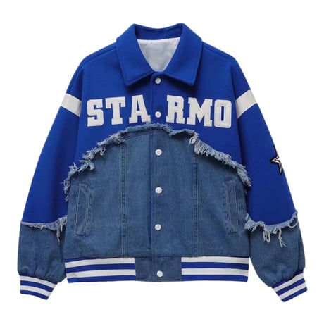 Mismatch NYC/ Denim Custom stadium Jacket