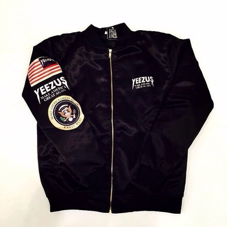 Nineteenth letter/Yeezus Campaign Bomber Jacket ブラック