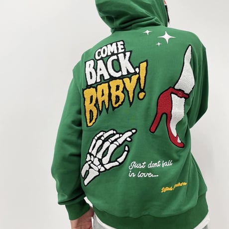 LIFTED UNCHORS/State Chenille Hoodie GREEN