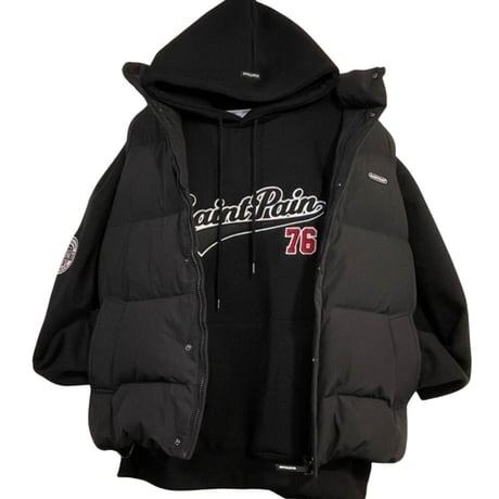 SAINT PAIN/PUFFER VEST BLACK
