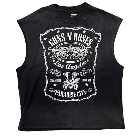 Mismatch NYC/ GUNS Cut off Tee