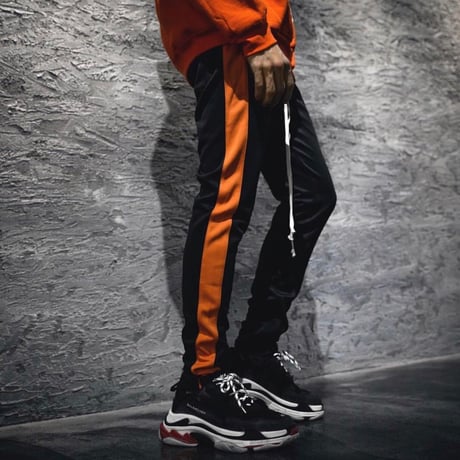 EPTM/トラックパンツ　Black×Orange