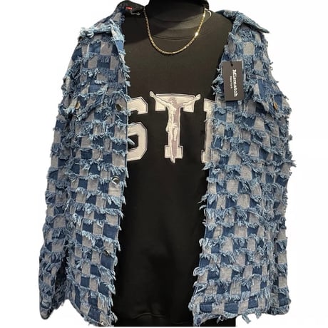 Mismatch NYC/Denim Checkboard Shirts Jacket