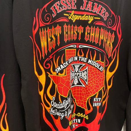 West Coast Choppers/ W.C.C Flame Longsleeve Tshirts