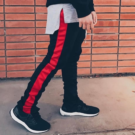 EPTM/トラックパンツ　Black×Red