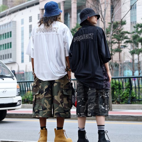 ByTheR/ Oversize GAME Shirts "WHITE/BLACK"