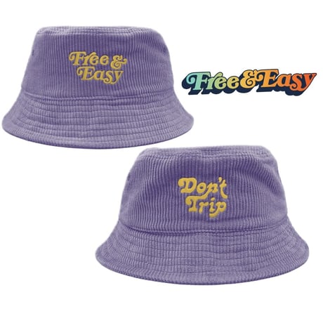 FREE&EASY/Corduroy Bucket Hut PURPLE