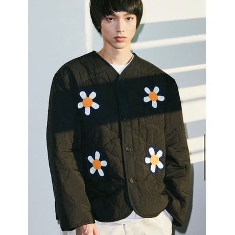 MISTER CHILD/Flower Quilted  Jacket "BLACK"