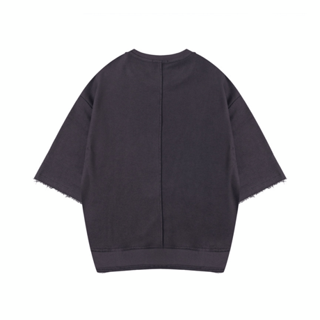 Mismatch NYC/inside out cut off crewneck VINTAGE  BLACK