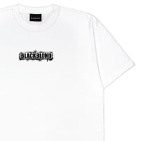 BLACK BLOND/Spray logo  Tee " WHITE"