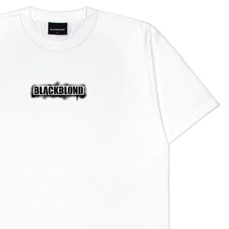 BLACK BLOND/Spray logo  Tee " WHITE"