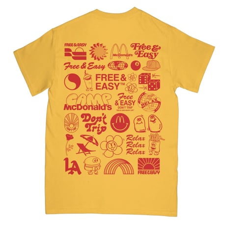 FREE&EASY/✖︎ McDonalds Tee YELLOW