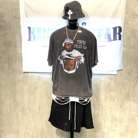 Mismatch NYC/Cross patch custom shorts