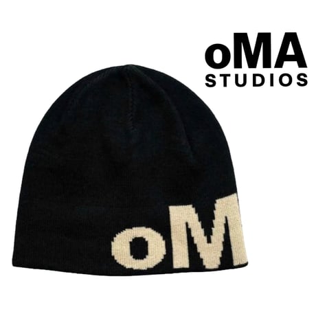 oMA /Skull Logo Mohair Beanie (Black)