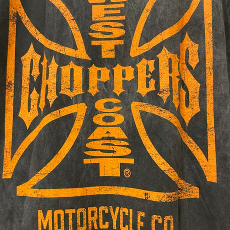 West Coast Choppers/ W.C.C Logo Tshirts "Wash Black"
