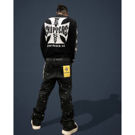 West Coast Choppers/ W.C.C Logo Longsleeve Tshirts "BLACK"