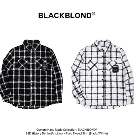 BLACK BLOND/Tweed Long  Jacket BLACK