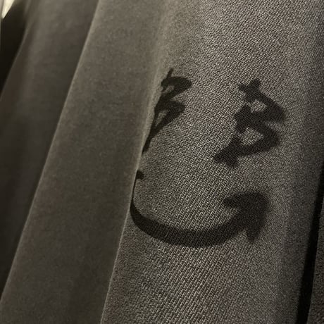 BLACK BLOND/BB logo smile   Sweatshirt  "VINTAGE BLACK"