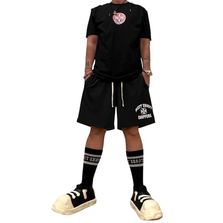 West Coast Choppers/ Logo Mesh Shorts"BLACK"
