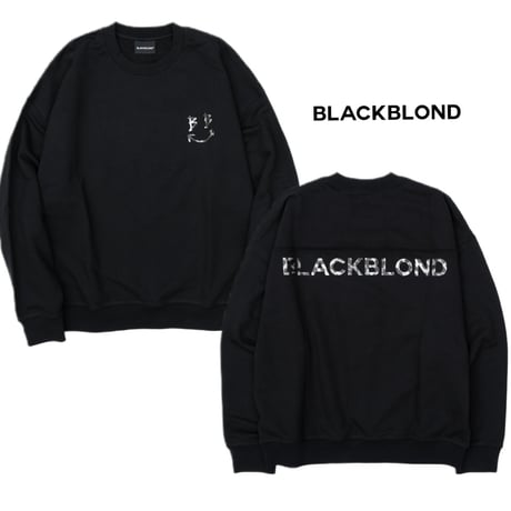 BLACK BLOND/BB logo smile  Crewneck  BLACK