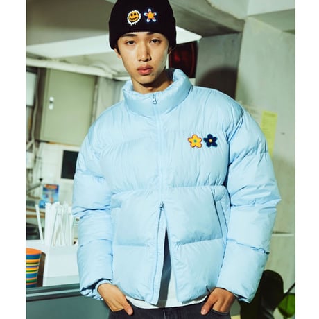 MISTER CHILD/Flower Puffer Jacket "BLUE"