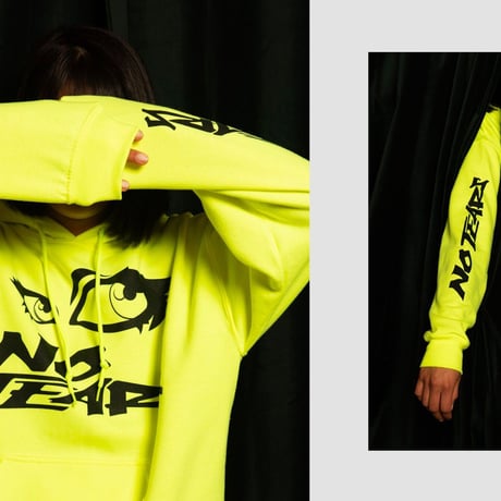 Petals and Peacocks/No Tears Hoodie Neon Yellow