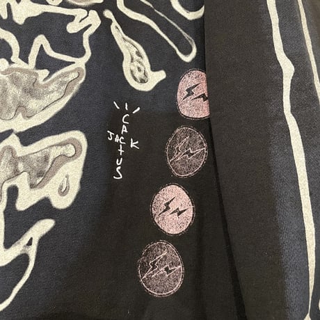 Travis Scott ✖︎  Fragment design /Skelton graffiti Zip Up Hoodie