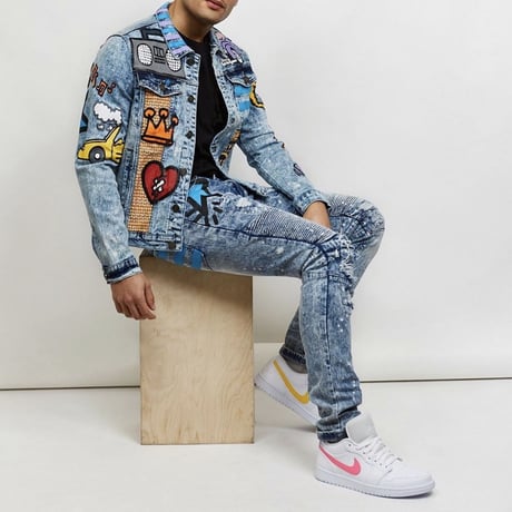 Reason Clothing Newyork/Alice watch denim Jacket