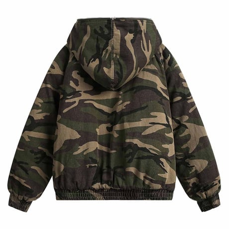 Mismatch NYC/Fur Camo Hooded Jacket