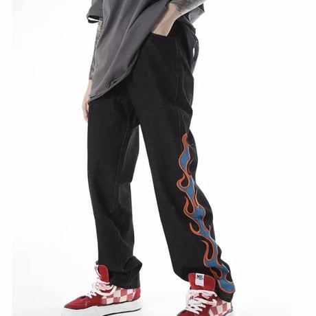 WOSS.official/flame denim pants