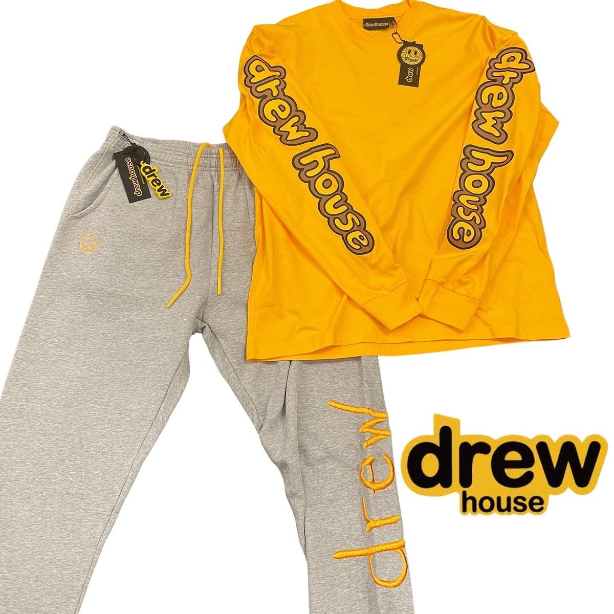 Drew House/LOGO Sweat Pants GRAY