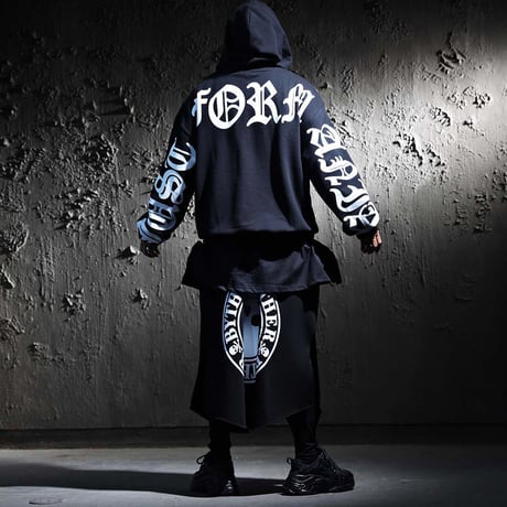 By The R/ Back Logo Cotton Hoodie (SET UP)